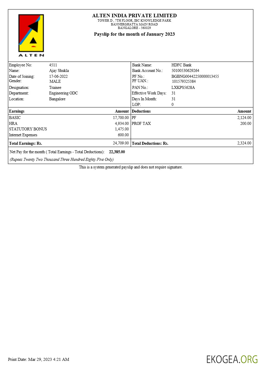 Modèle de fiche de paie Alten India aux formats Word et PDF.pdf, 1